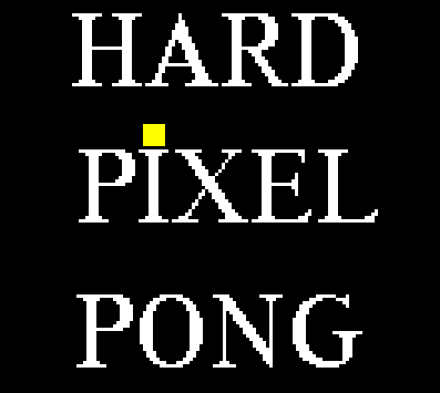 Hard Pixel Pong