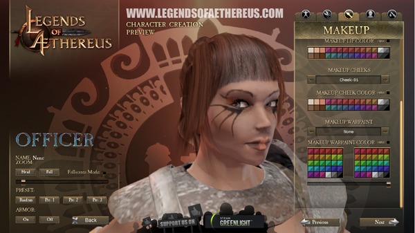 play Legends Of Aethereus Character Creator Demo