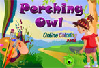 play Perching Owl Online Coloring Page