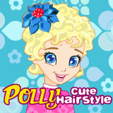 play Polly Cute Hairstyle