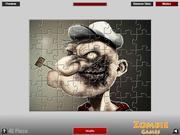 play Popeye Zombie Puzzle