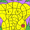 play Elderly Elephant Coloring