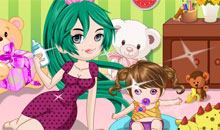 Cute Baby Sitter Dress Up game