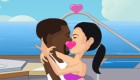 play Kanye West And Kim Kardashian Kissing