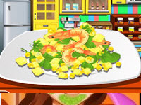 play Spicy Corn And Shrimp Salad