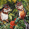 play Two Naughty Squirrels Slide Puzzle
