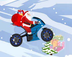 play Santa Claus On Bike