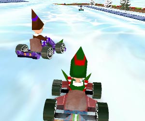 play Christmas Elf Race 3D