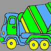 play Fast Concrete Truck Coloring