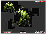 play Green Hulk Jigsaw