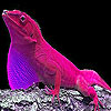 play Pink Hungry Lizard Slide Puzzle