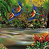 play Flying Parrots Slide Puzzle