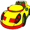 play Yellow Rotund Car Coloring