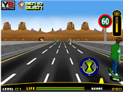 play Ben 10 Highway Skateboarding