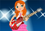 play Cute Guitar Girl Dress Up