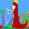 play Mermaid And Fishes Coloring