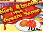 play Herb Rissoles With Tomato Sauce