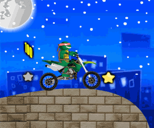 play Ninja Turtles Biker 2