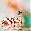 play Golden Swans Slide Puzzle
