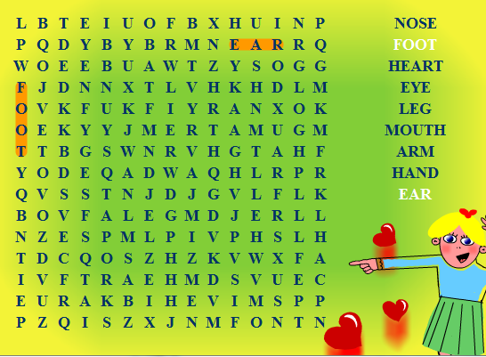 play Foo-Foo'S Word Search