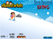 play Dora Downhill Skiing