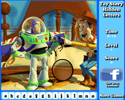 play Toy Story Hidden Letters