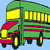 play Grand School Bus Coloring