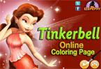 Tinkerbell - Online Coloring Page