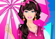 play Barbie In The Rain Dress Up