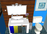 play Escape Blue Bathroom 4