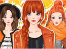 play Cutie Orange Color Style Girl Dress Up