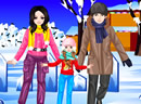 play Ice Skating Family Dress Up