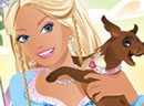 play Barbie Round Puzzle