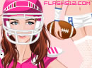 play Lovely Football Babe Dress Up