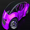 play Futuristic Pink Car Puzzle