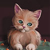 play Cute Hungry Kitten Slide Puzzle