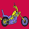 play Fast Harder Motorbike Coloring