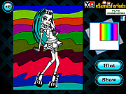play Monster High Frankie Stein Coloring