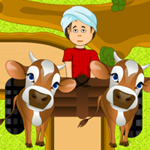 play Cow Cart Ride