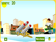 play Ben 10 Snowboard Jumping