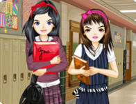 play Best Friends In High School Dress Up