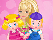 play Barbie Twins Babysitter