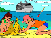 play Rossy Coloring Games - Summer Holiday