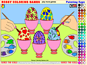 play Painting Eggs - Rossy Coloring
