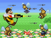 play Mario Bee Defense