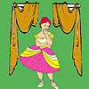 play Shy Dancer On The Stage Coloring