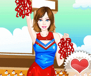 Barbie Cheerleader Dress Up game
