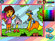 play Dora The Explorer Coloring 2