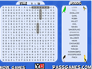 play Birds Word Search