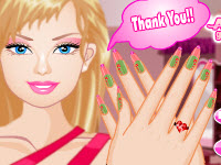 play Barbie Nails Design